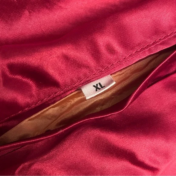 Vintage FIZZ Houston Texas Satin Bomber Jacket - Picture 6 of 6